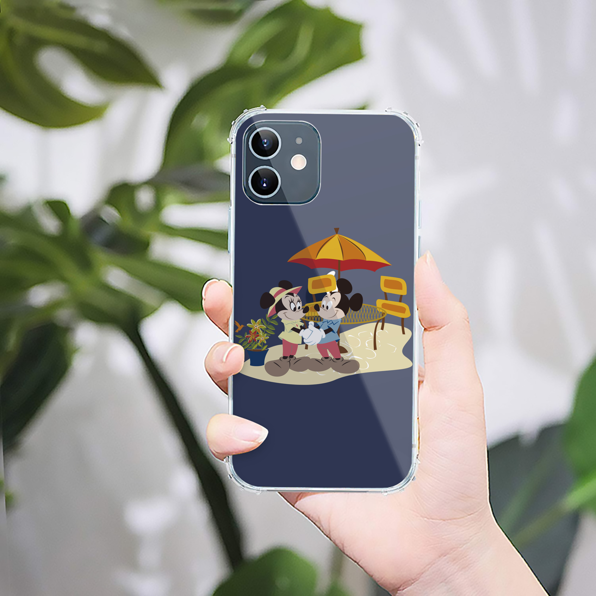ミッキーマウス Mickey Mouse 【iPhone 12シリーズ対応】透明スマホケース（クリアソフトケース）